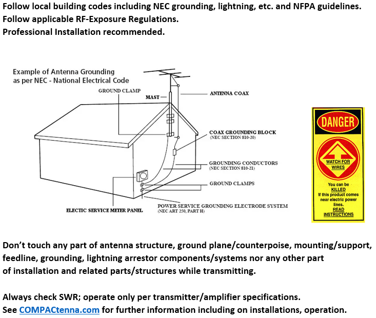COMPACtenna Installation SAFETY SHEET 8.24.21