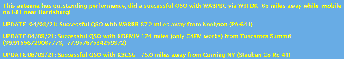 COMPACtenna REVIEW 2M-440 LONG RANGE Enthusiast N3JHU - WORDS ONLY